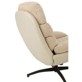 Relax Zetel + Voetbank Metaal/Multiplex Grijs/Zwart J-Line