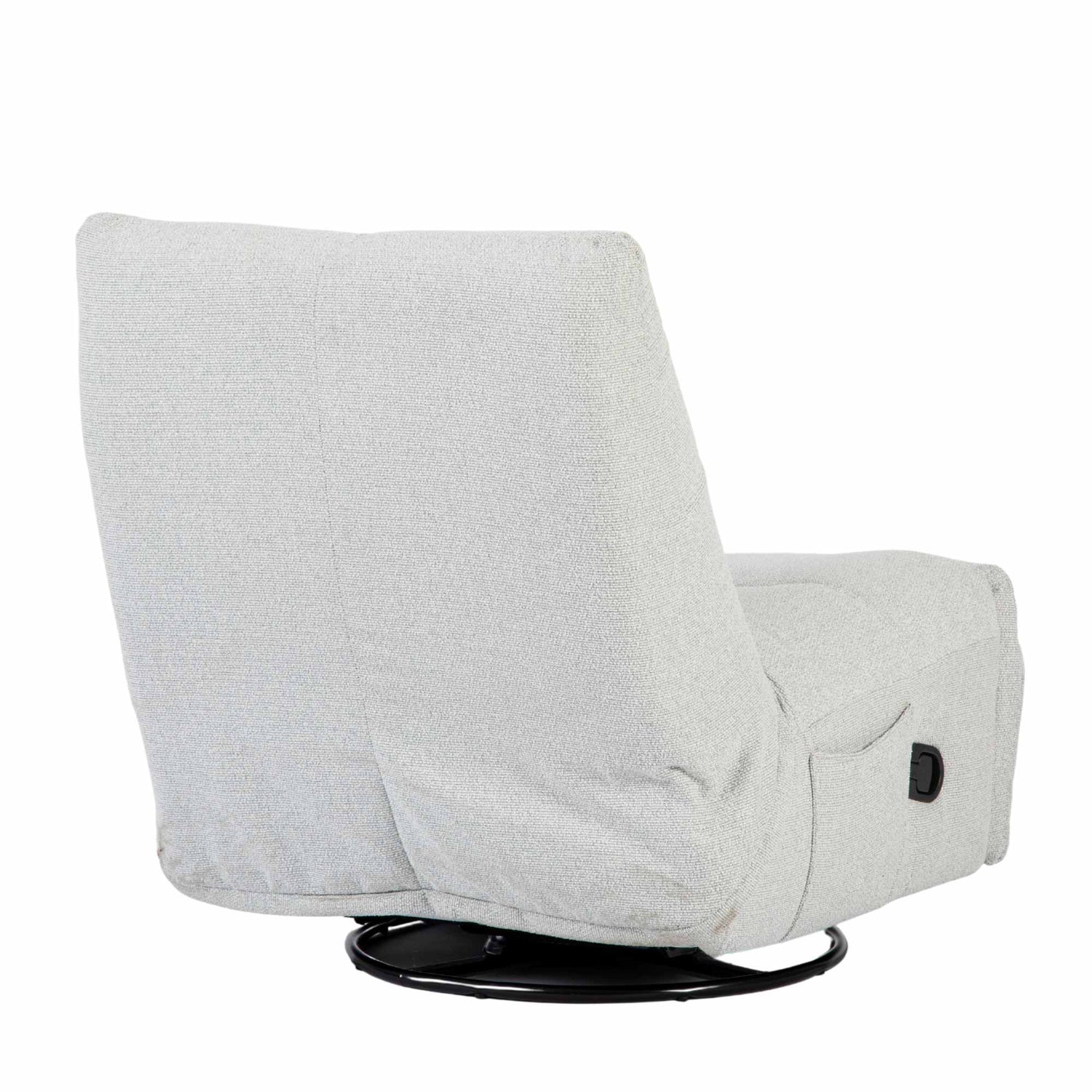 Relaxfauteuil Lazy van Starfurn van bovenaf, met zicht op de ruime zitting