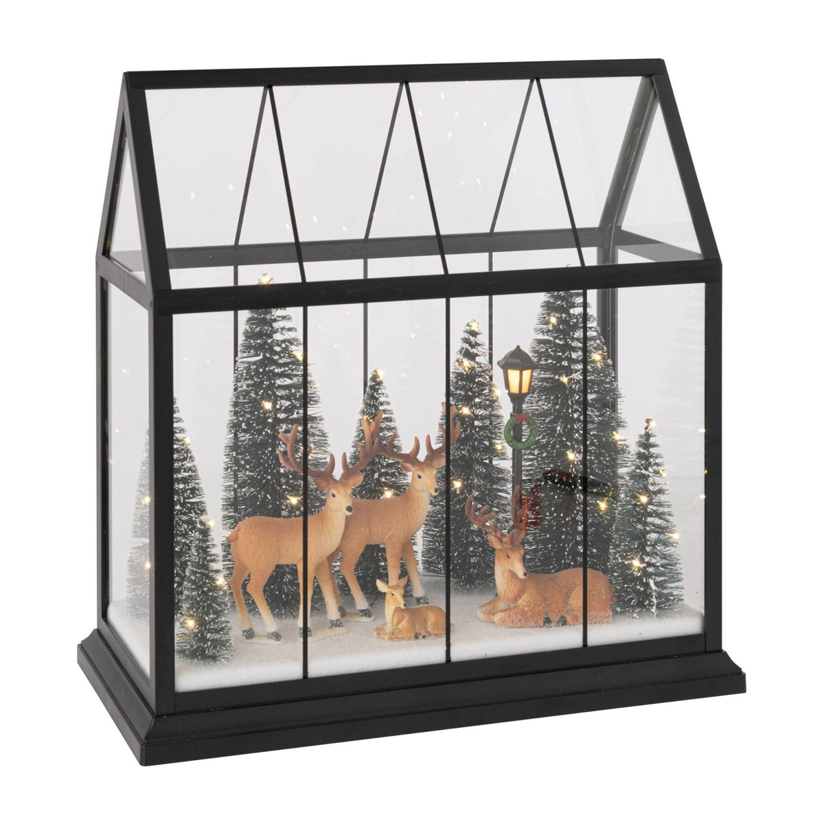 Rendier Led met Bomen Glas Multicolor Large J-Line