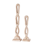 Rhyce Natural mango wood statue open figure L PTMD - Beeld - PTMD - livinglovely.nl