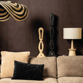 Rhyce Natural mango wood statue open figure S PTMD - Beeld - PTMD - livinglovely.nl