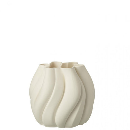 Vaas 3d Print Onregelmatig Steengoed Wit J-Line