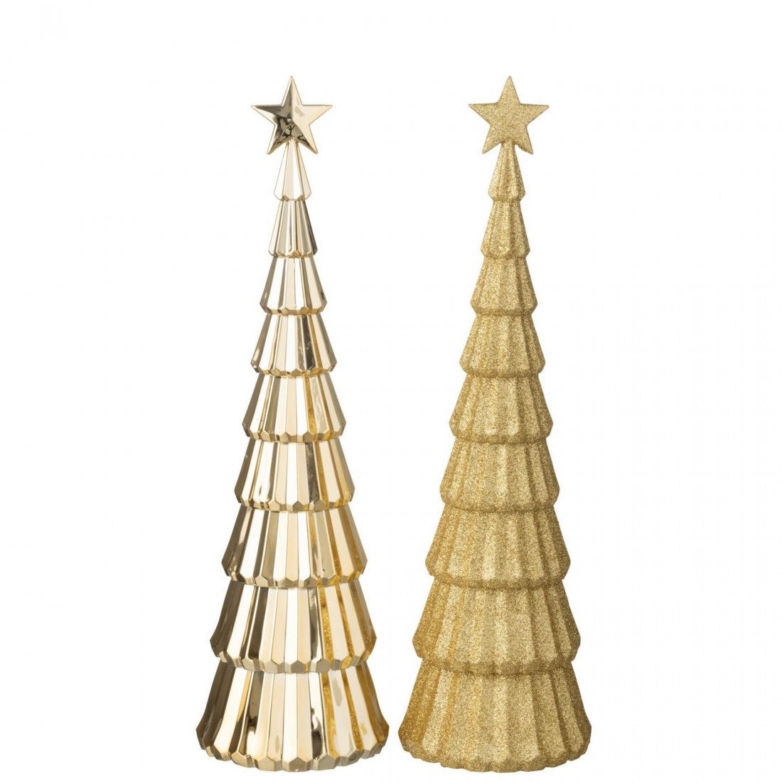 Boom + Ster Plastiek Goudkleurig Set van 2 J-Line