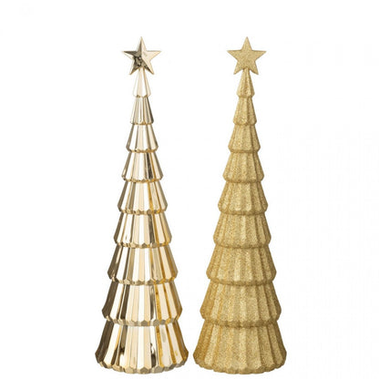 Boom + Ster Plastiek Goudkleurig Set van 2 J-Line