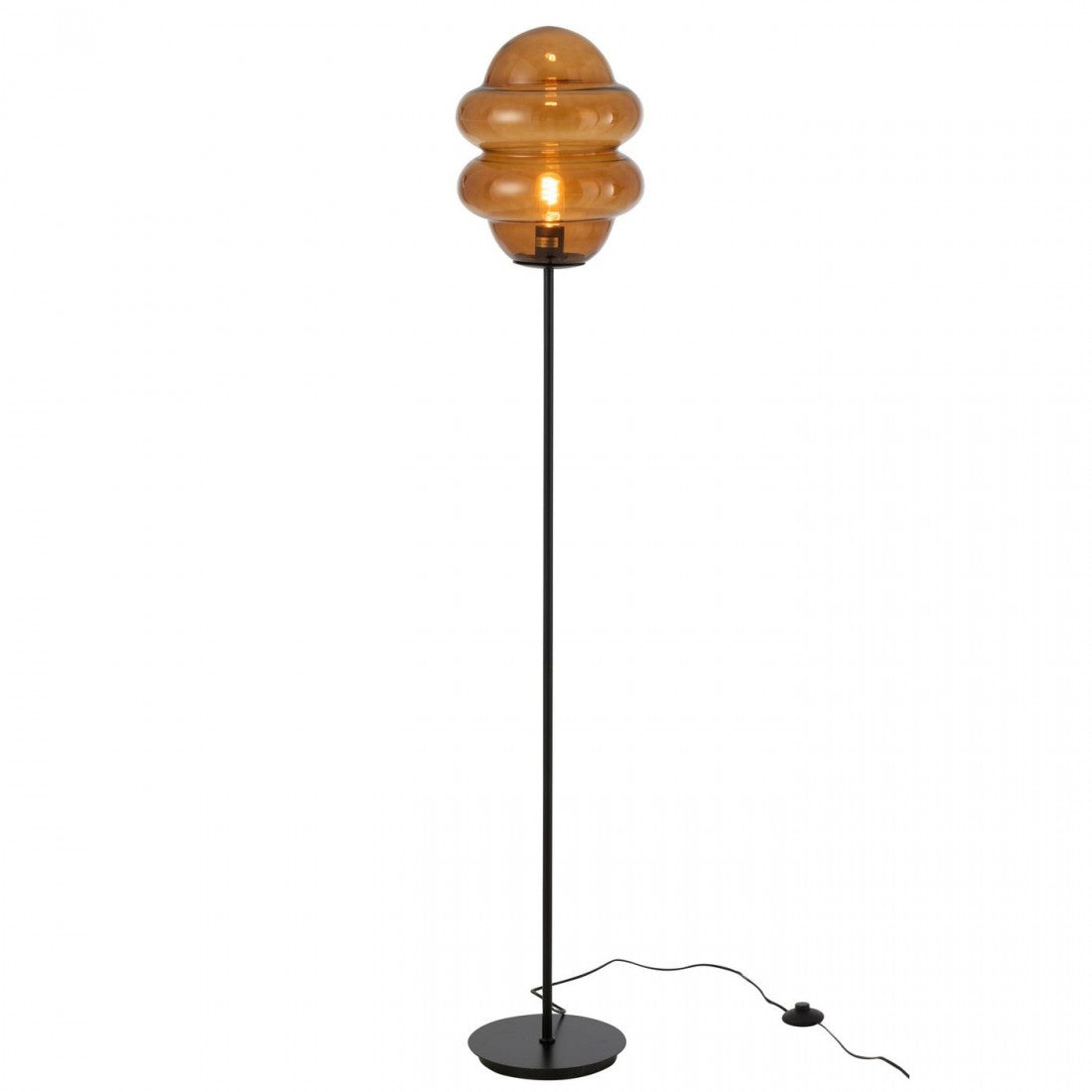 Vloerlamp Honinglepel Glas Bruin H160cm J-Line