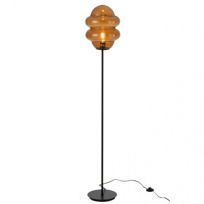 Vloerlamp Honinglepel Glas Bruin H160cm J-Line