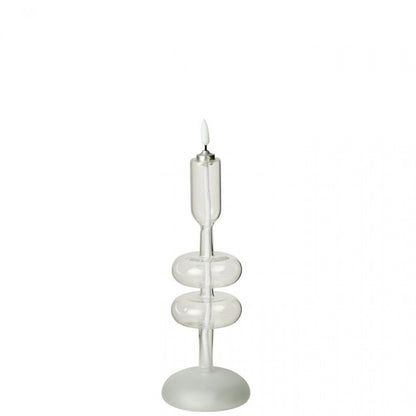 Led Kaars Glas Transparant J-Line