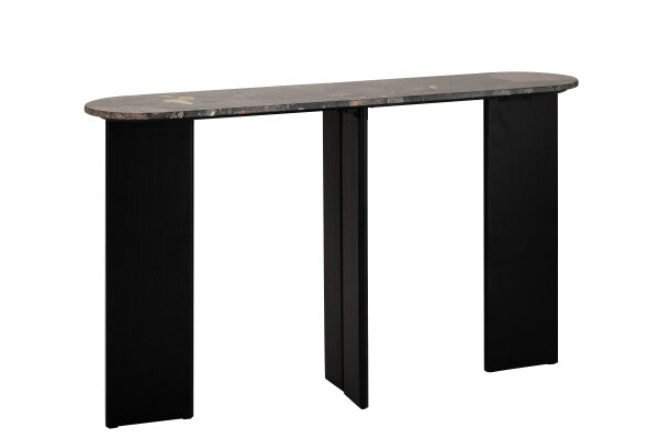 Console Mathilde Marmer Zwart/Perzik J-Line