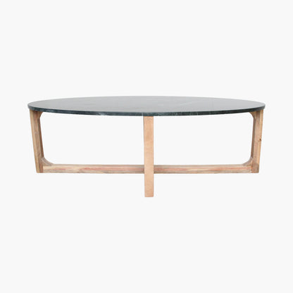Salontafel Marmer Ovaal Groen Raw Materials