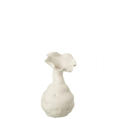 Vaas Helix Keramiek Wit Small Ø13,5cmxH24cm J-Line