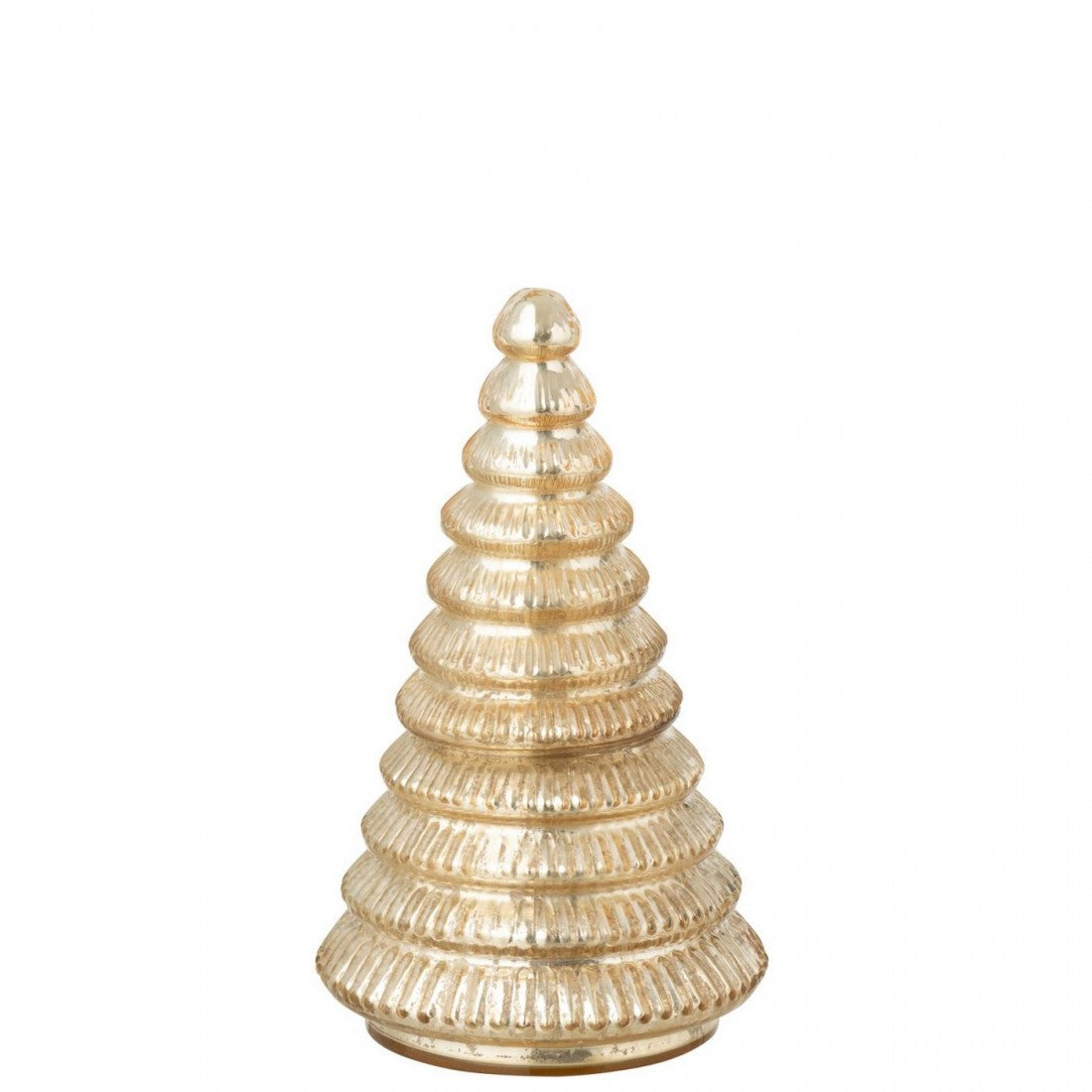 Geurkaars Boom Geribbeld Glas Goudkleurig Large j-Line