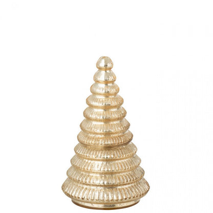 Geurkaars Boom Geribbeld Glas Goudkleurig Large j-Line