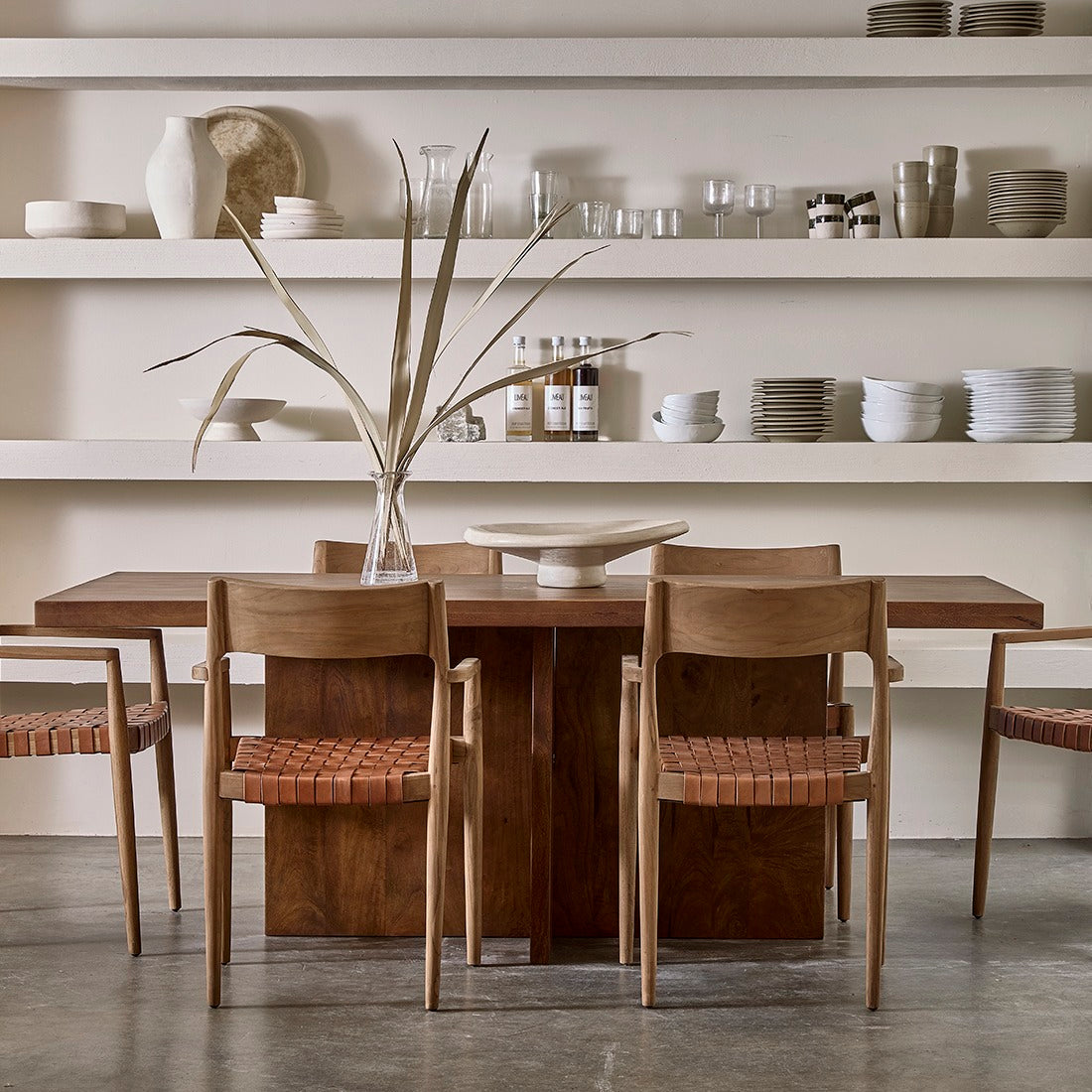 Bullnose Greek Cross Eettafel 180cm Raw Materials