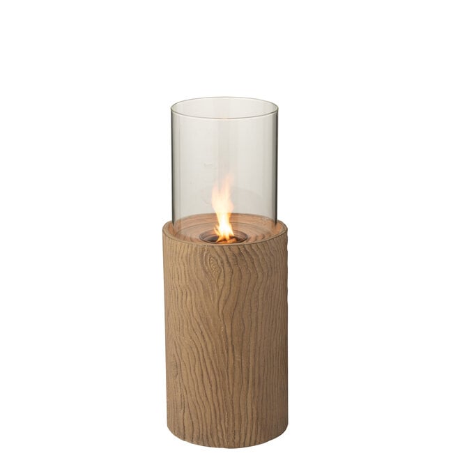 J-Line Vuurkorf Trunk Rond Magnesium Bruin Smal