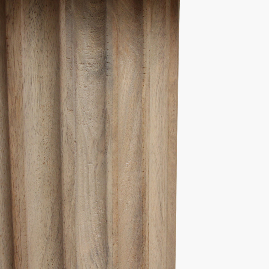 Bijzettafel Reversed Fluted Naturel 55cm Raw Materials