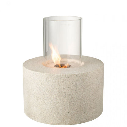 Tafelhaard Bio-Ethanol Rond Grijs Ø41x52cm J-Line