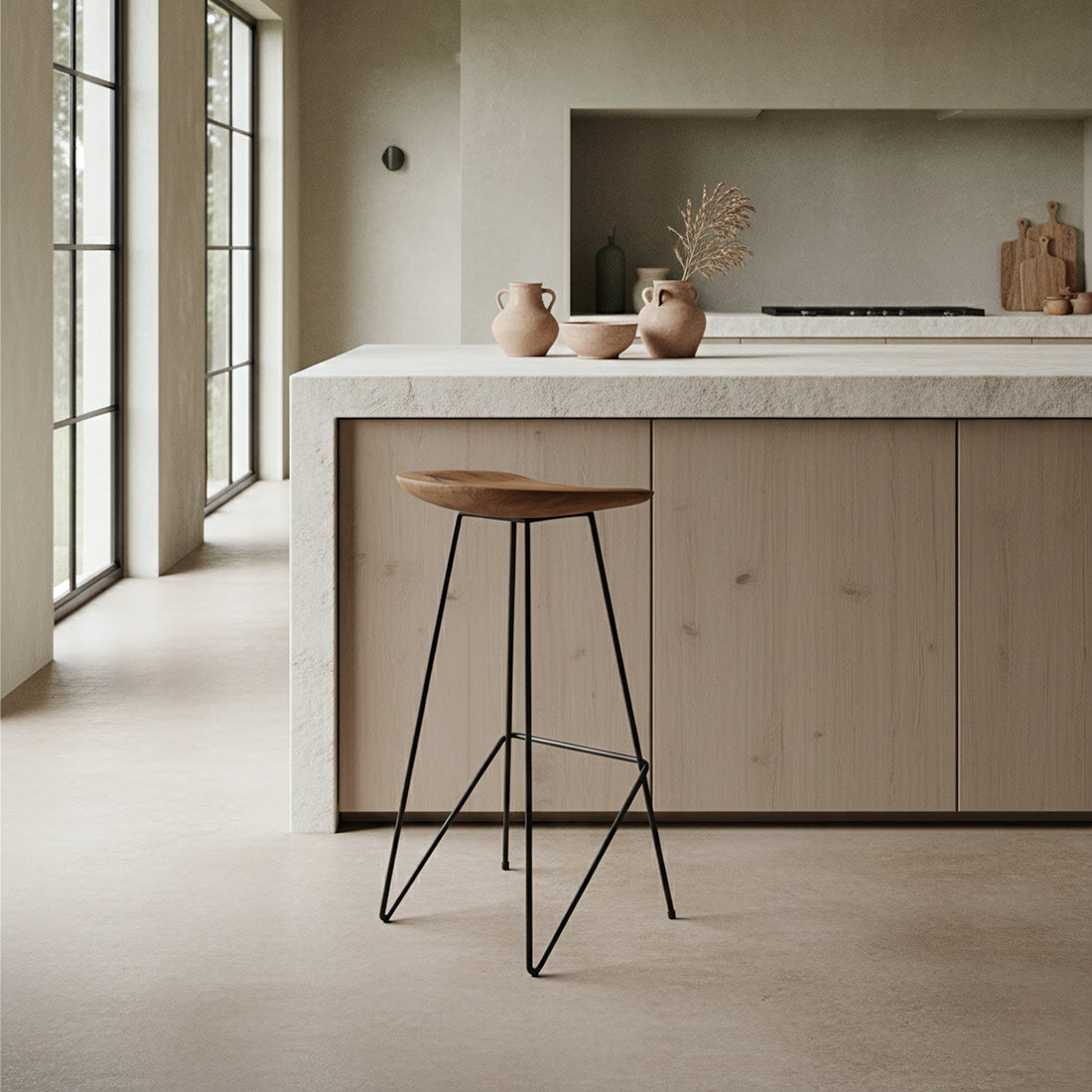 Loft Barkruk Naturel Raw Materials