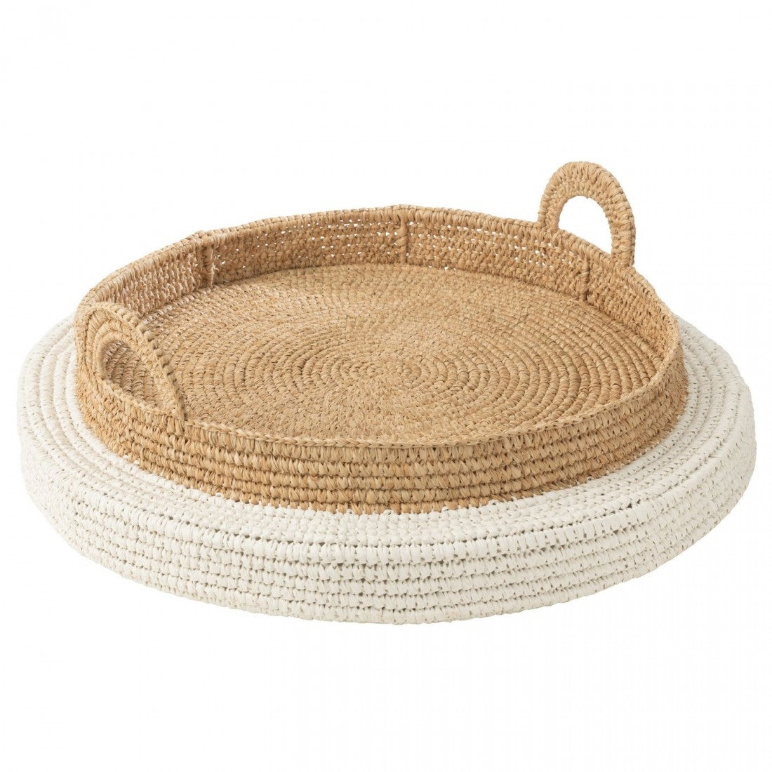 Drijvend Dienblad Polystyreen Wit/Naturel J-Line