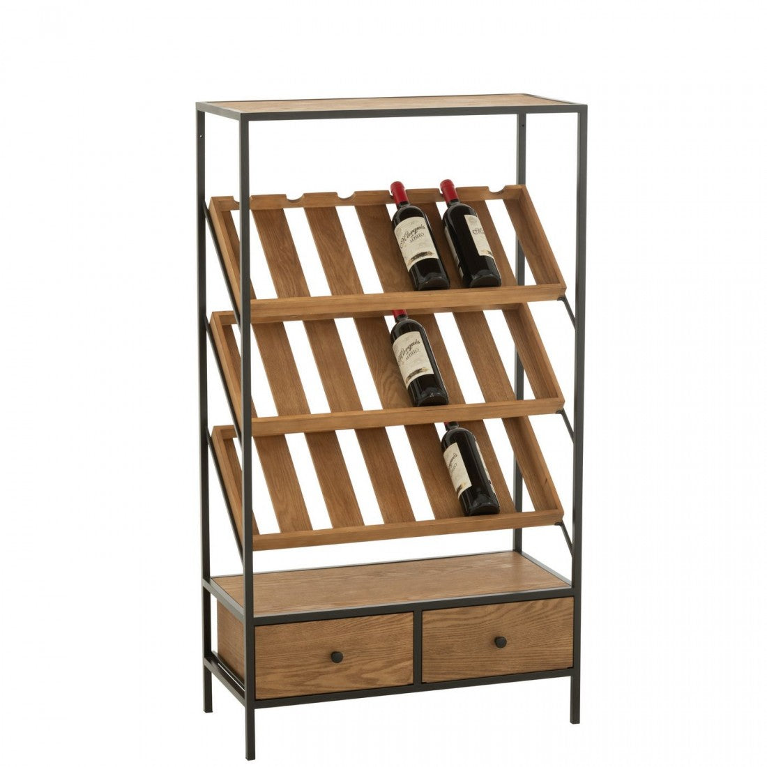 Barkast Wine Fineer Naturel/Zwart Medium J-Line