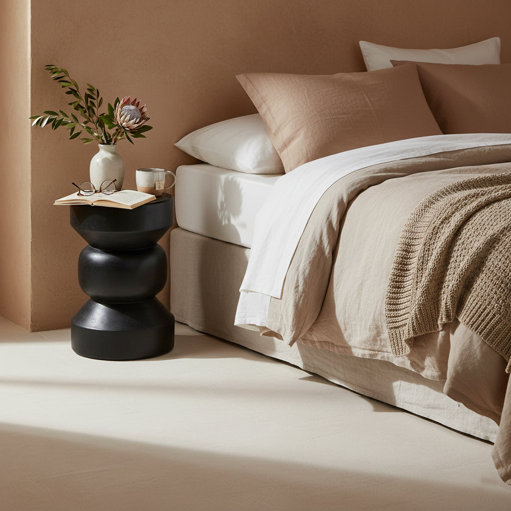 Forma Beistelltisch Ritari Schwarz Raw Materials