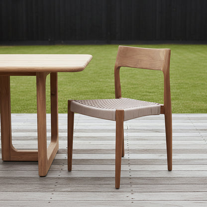 Freya donker teakhouten tuinstoel Naturel Raw Materials