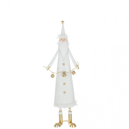 Kerstman Bellen Ijzer Goudkleurig/Wit J-Line