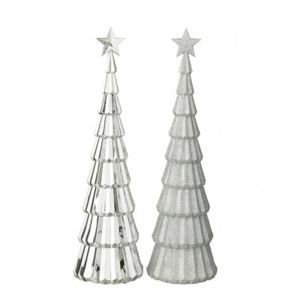 Boom + Ster Plastiek Zilverkleurig Set van 2 J-Line