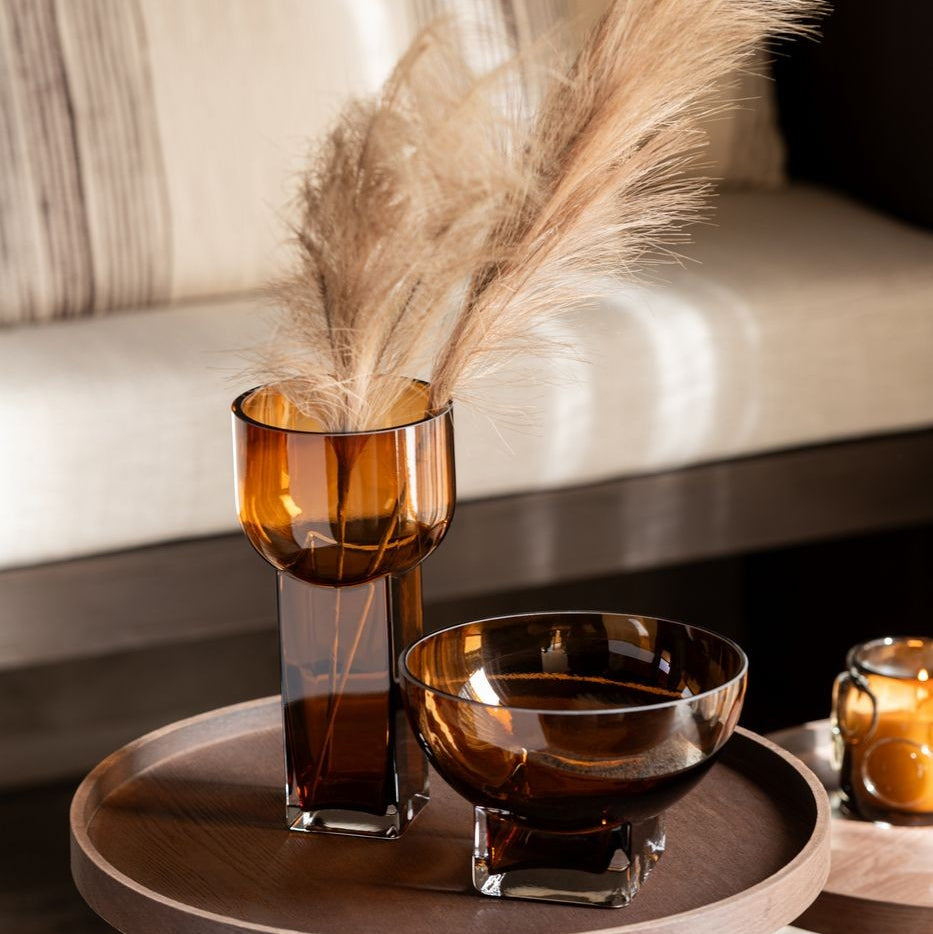 Vaas Carol Glas Bruin Medium Ø13xH26J-Line