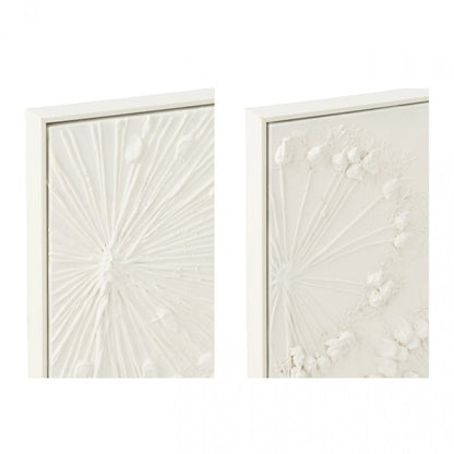 Schilderij Dandelion Acryl Ecru Set van 2 J-Line