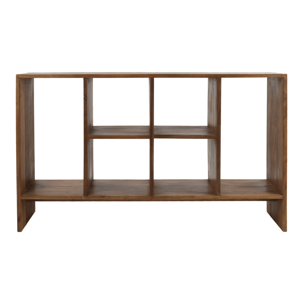 NARA - rek - teruggewonnen hout - L 150x W 40x H 90 cm - Bruin Pomax