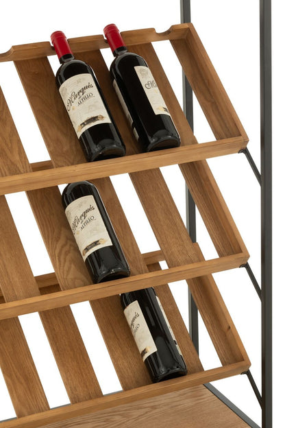 Barkast Wine Fineer Naturel/Zwart Medium J-Line