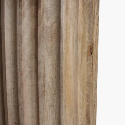 Bijzettafel Bullnose Reversed Fluted Raw Meterials