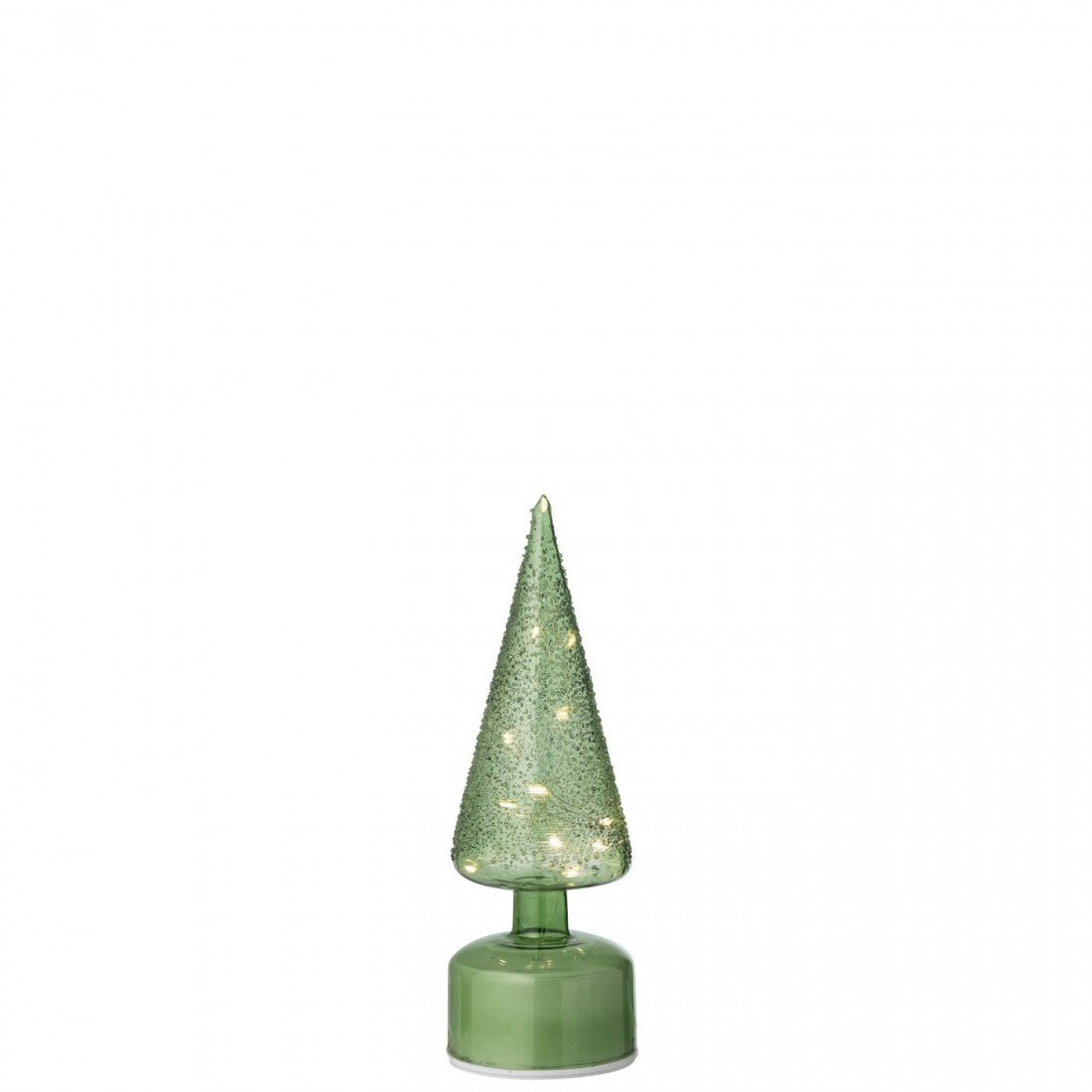 Kerstboom Led Draaiend Glas Groen Set van 2 J-Line