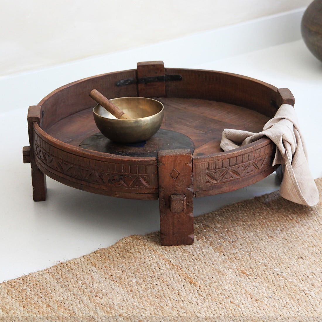 Bijzettafel Grinder Bruin Raw Materials