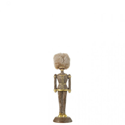 Notenkraker Bont Hoed Glitter Resin Bruin Small J-Line