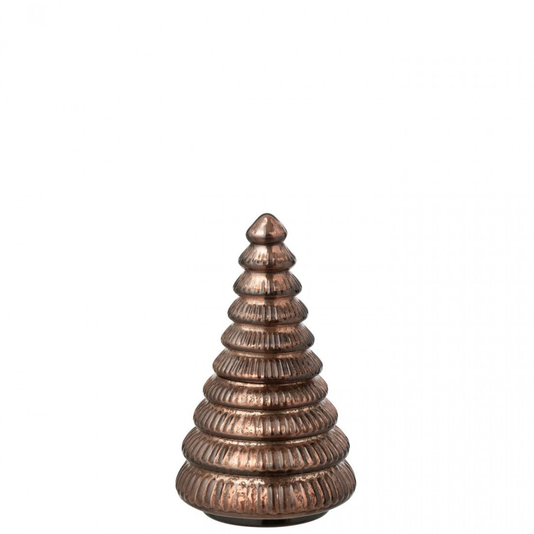 Geurkaars Boom Geribbeld Glas Bruin Small J-Line