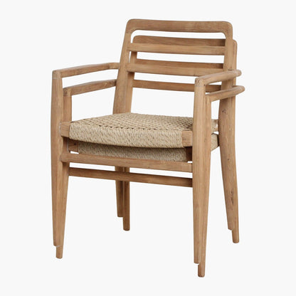 Verano Terrasstoel met Armleuning Naturel Raw Materials