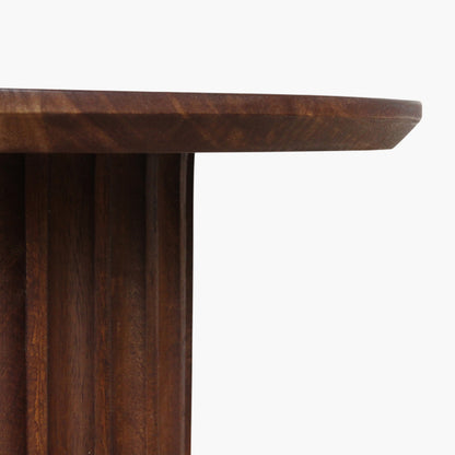 Bijzettafel Bullnose ‘Reversed Fluted’ 55cm Raw Materials