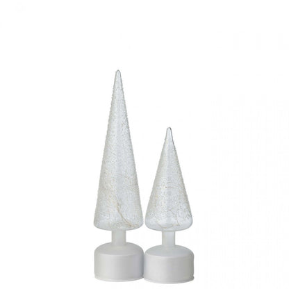 Boom Led Draaiend Glas Wit/Transparant Set van 2 J-Line