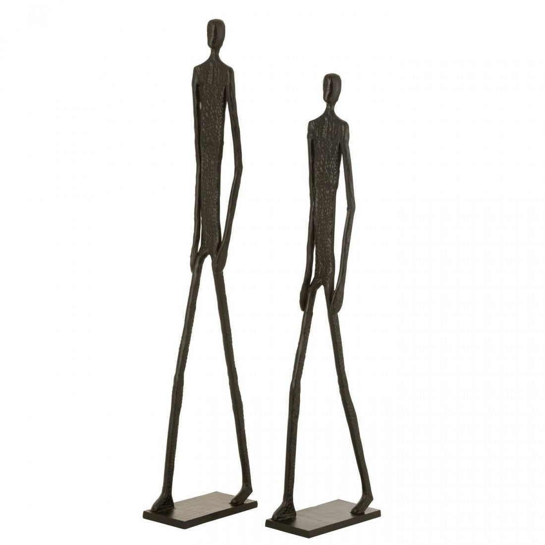 Figuren Wandelen Aluminium Zwart Set van 2 H150cm J-Line