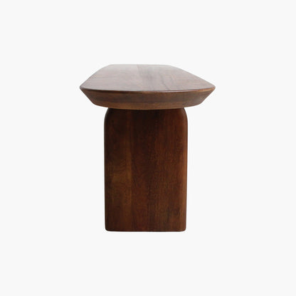 Eetkamerbank Bullnose Bruin Mangohout 200cm Raw Materials