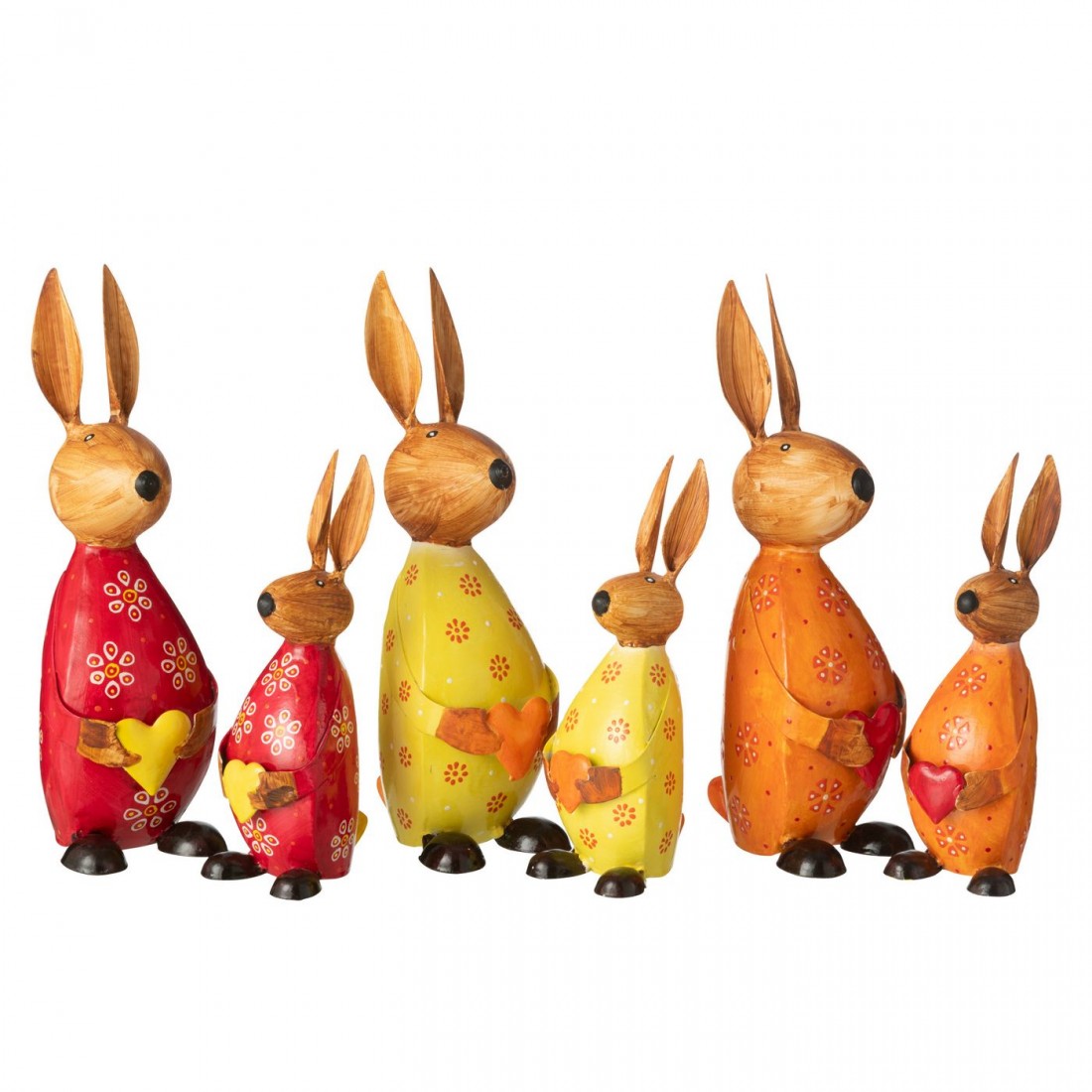 Konijn Met Hart Ijzer Mix Small Assortiment Van 3 J-Line