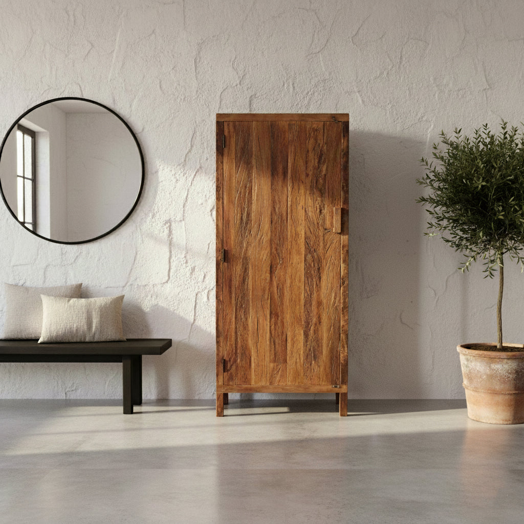 Farmwood 1 deur kast Raw Materials