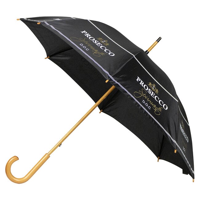 Mars & More Paraplu Wijn Prosecco Zwart 105cm