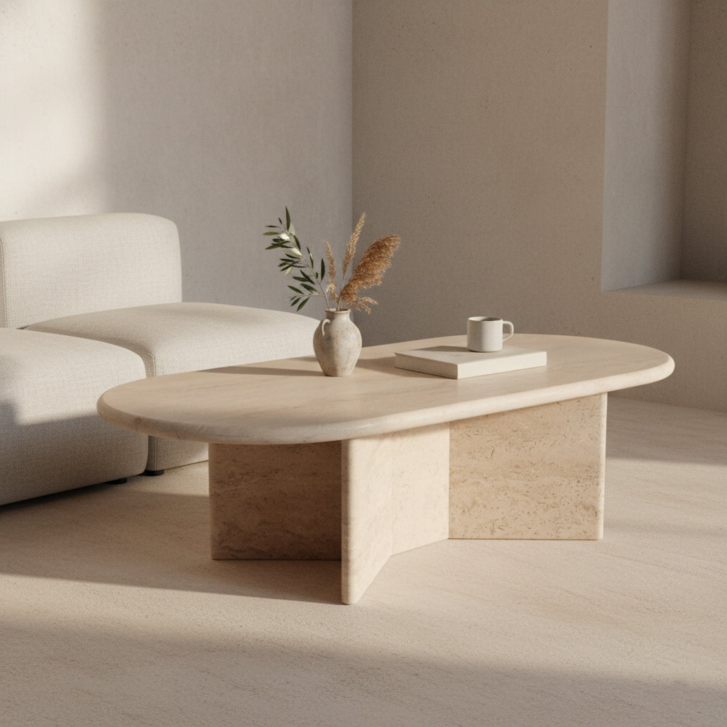 Travertin Salontafel Raw Materials