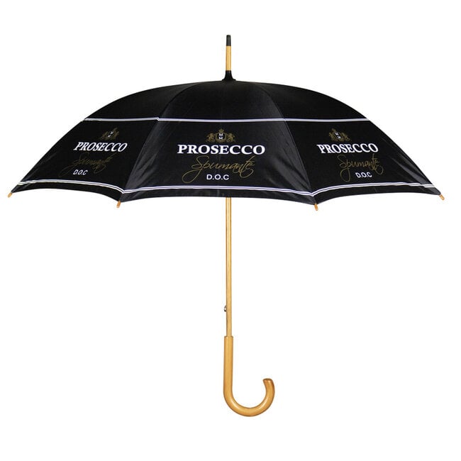 Mars & More Paraplu Wijn Prosecco Zwart 105cm