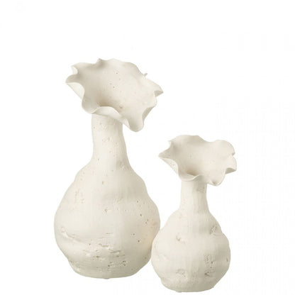 Vaas Helix Keramiek Wit Large L19,5cmxB19cmxH38cm J-Line