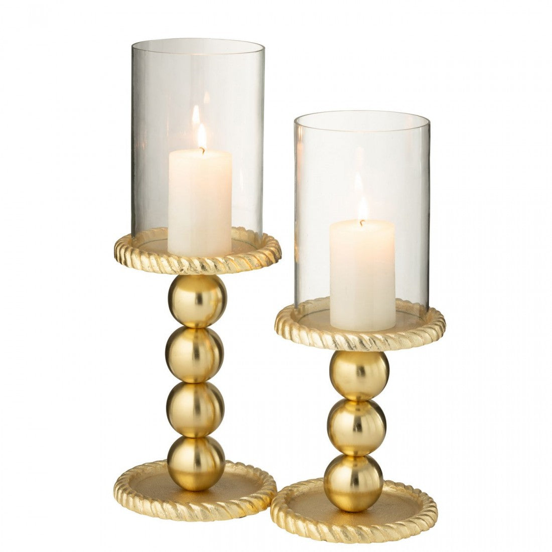 Kaarshouder Aluminium Goudkleurig Large J-Line