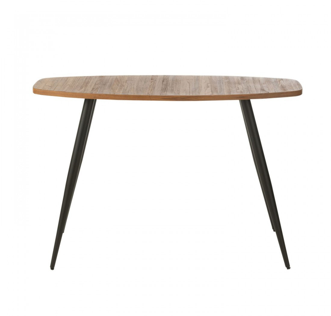 Console Ovaal Gerecycleerd Teak Naturel J-Line