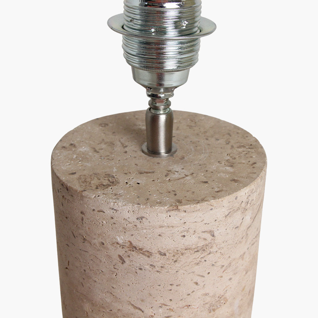 Lampvoet Travertine Rond Raw Materials